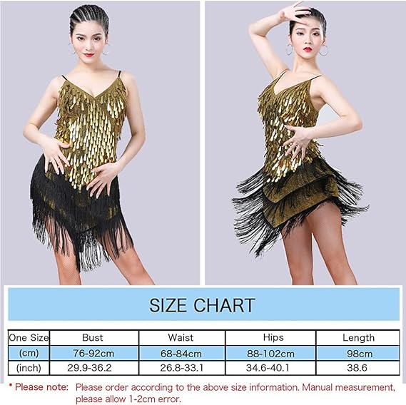 thumbnail image 2 of Lovskoo Women Latin Dance Dress Sequin Tassel Fringe Flapper Dress 1920s Cocktail Dress Tango Ballroom Dancing Costume White 4b6d1df2 A225 4f6c 9ad4 07ade935786a.39011f32f118ef0baf7541285fdfe46d 2 of 14